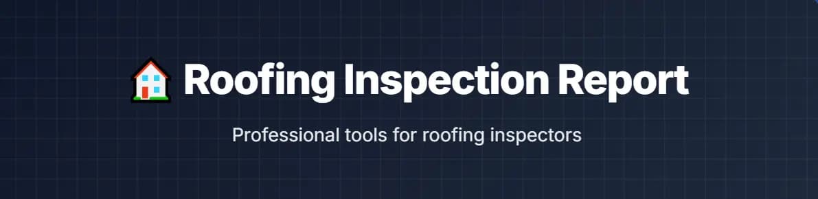 Simple Roof Inspection App – Generate Professional Reports Instantly
