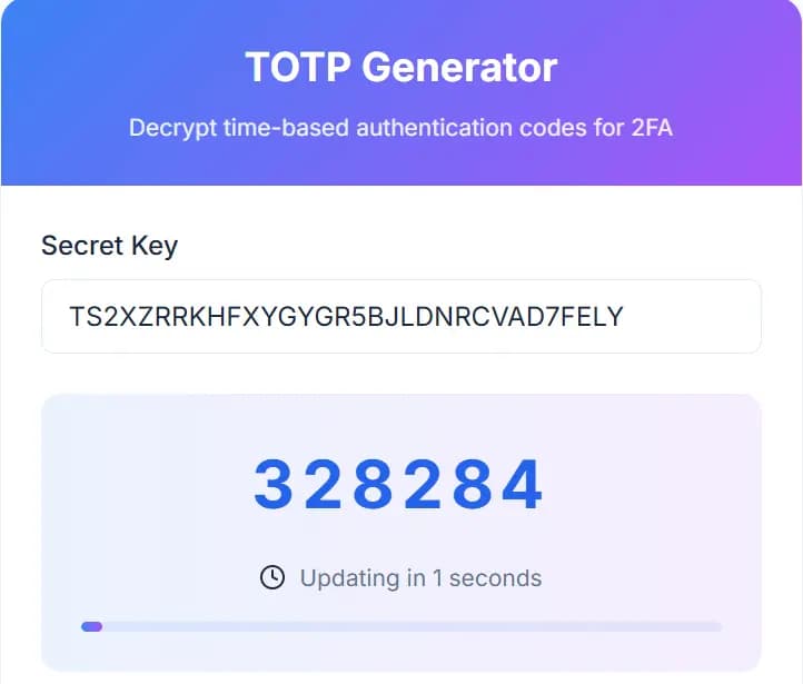 TOTP Generator: The Web-Based Solution for Streamlined 2FA Security