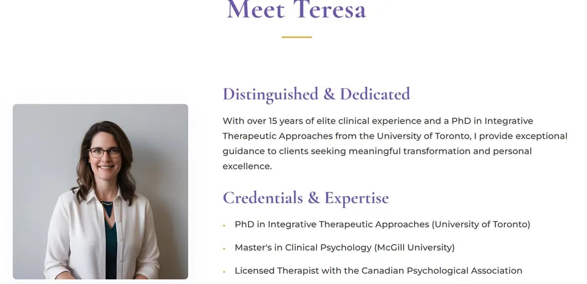Start Your Wellbeing Journey with Teresa, Your AI Therapy Assistant