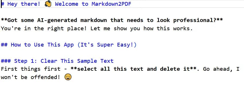 Markdown2PDF: Transform Your Markdown into Professional PDFs in Seconds